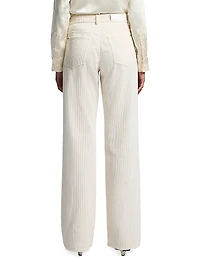 Tess Corduroy Straight-Leg Pants
