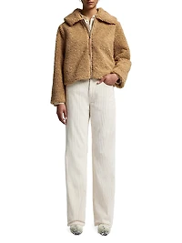 Tess Corduroy Straight-Leg Pants
