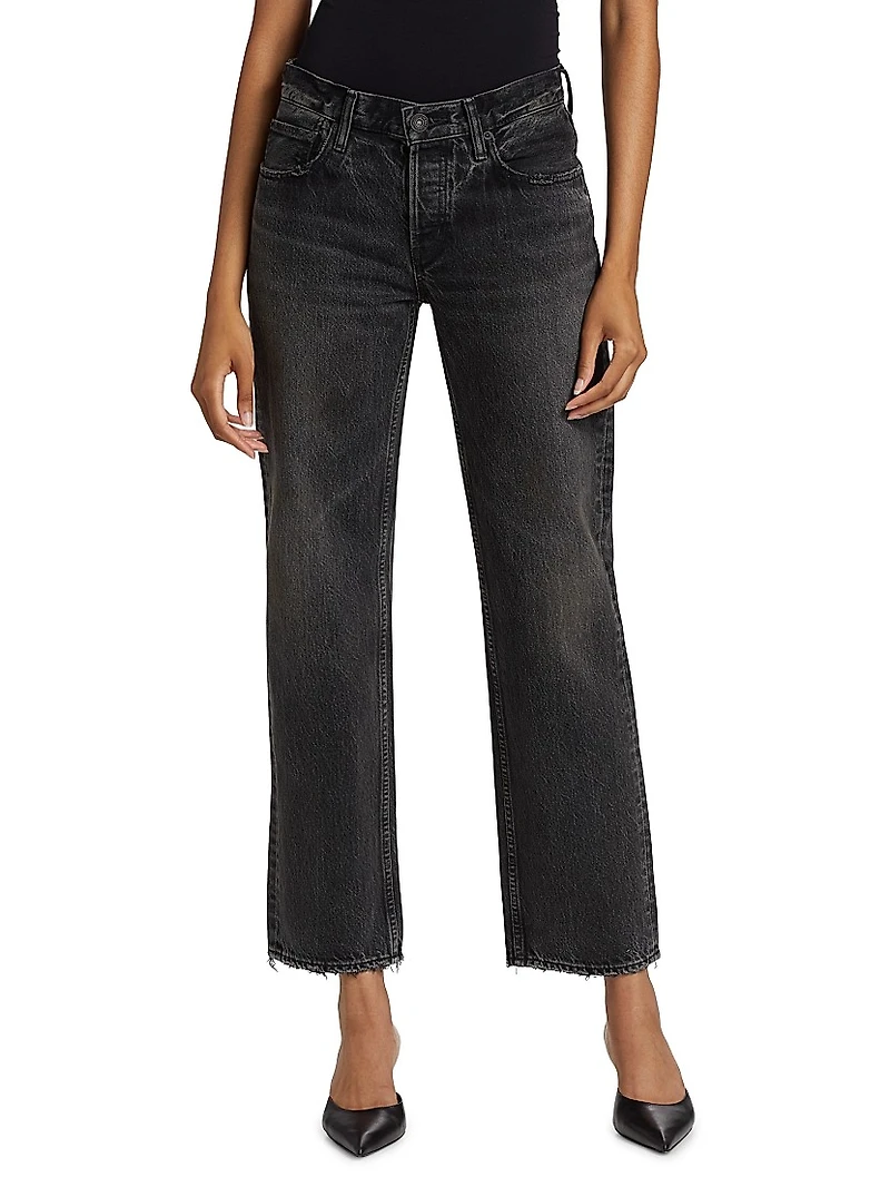 Iona Low-Rise Straight-Leg Jeans