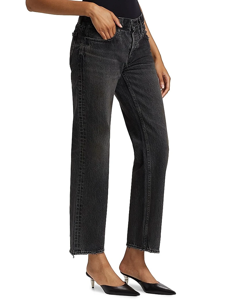 Iona Low-Rise Straight-Leg Jeans