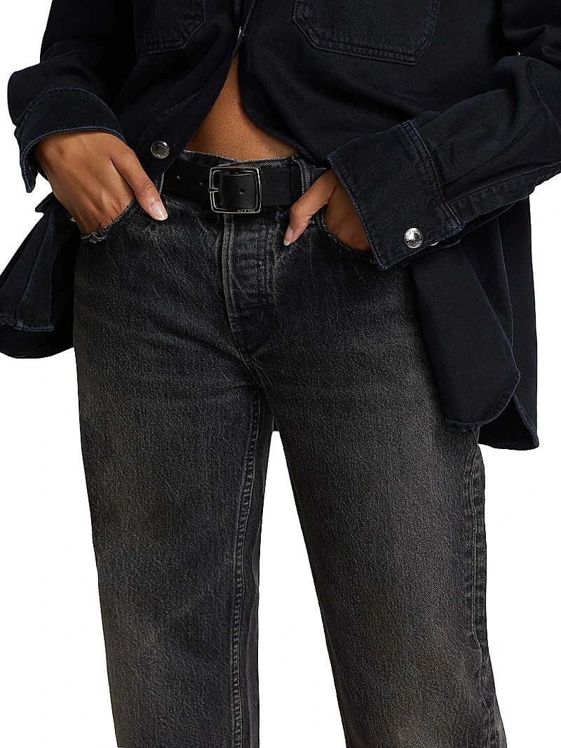 Iona Low-Rise Straight-Leg Jeans