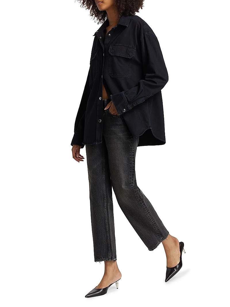 Iona Low-Rise Straight-Leg Jeans