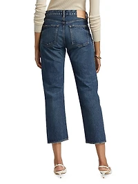 Jessamine Mid-Rise Straight-Leg Jeans