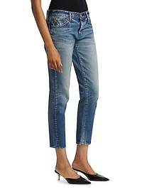 Eldred Low-Rise Tapered Crop Jeans