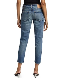 Eldred Low-Rise Tapered Crop Jeans