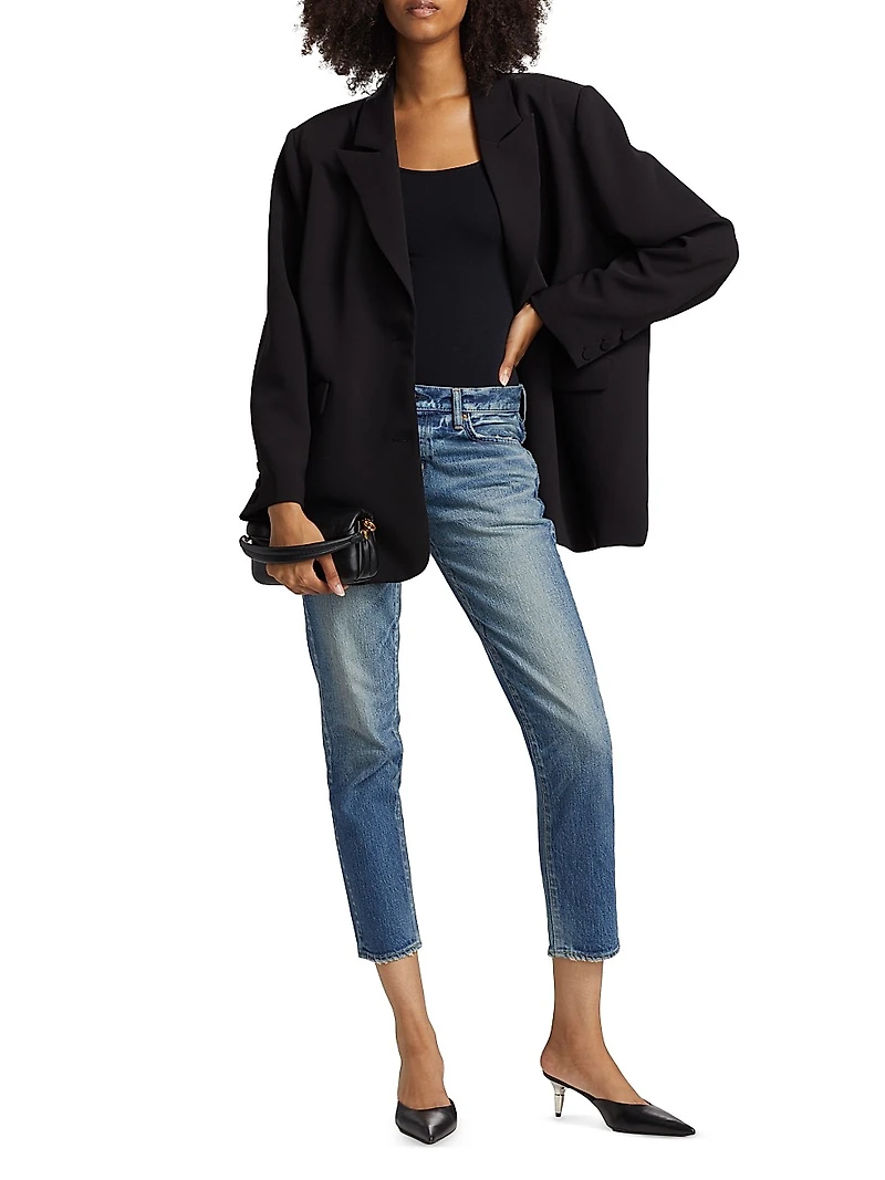 Eldred Low-Rise Tapered Crop Jeans