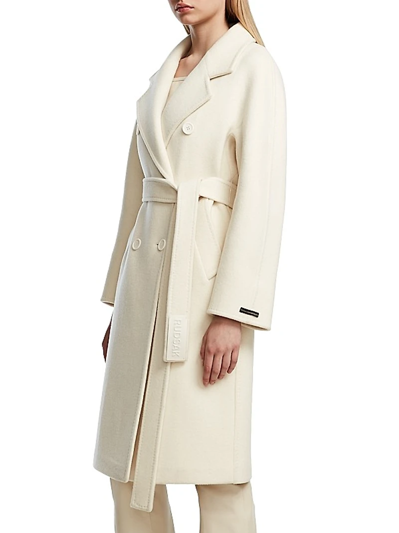 Kourt Double-Breasted Wool Coat