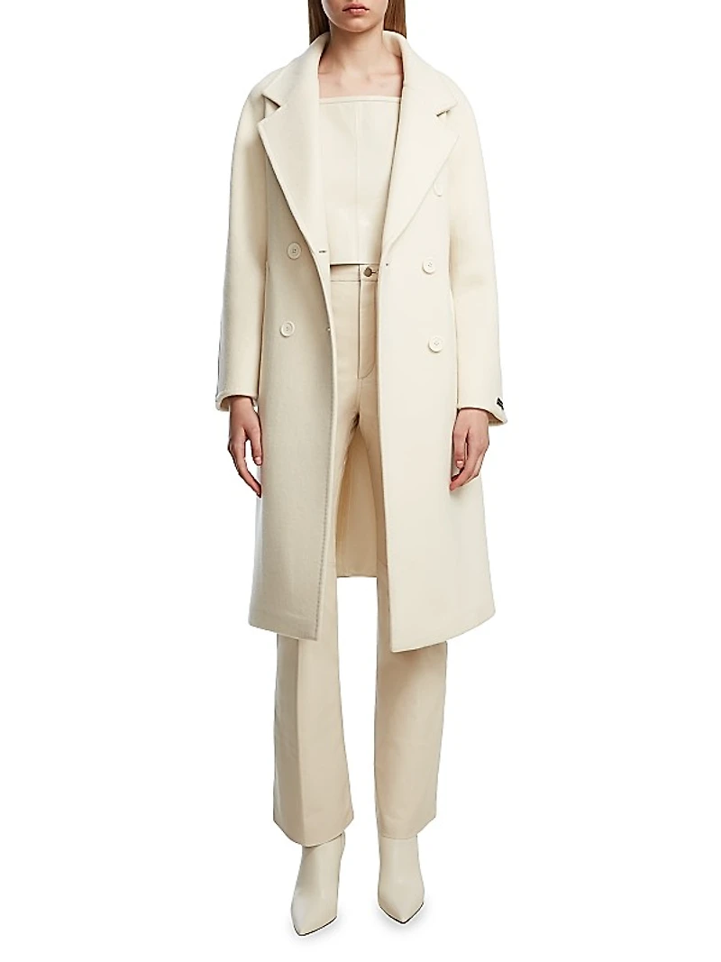 Kourt Double-Breasted Wool Coat