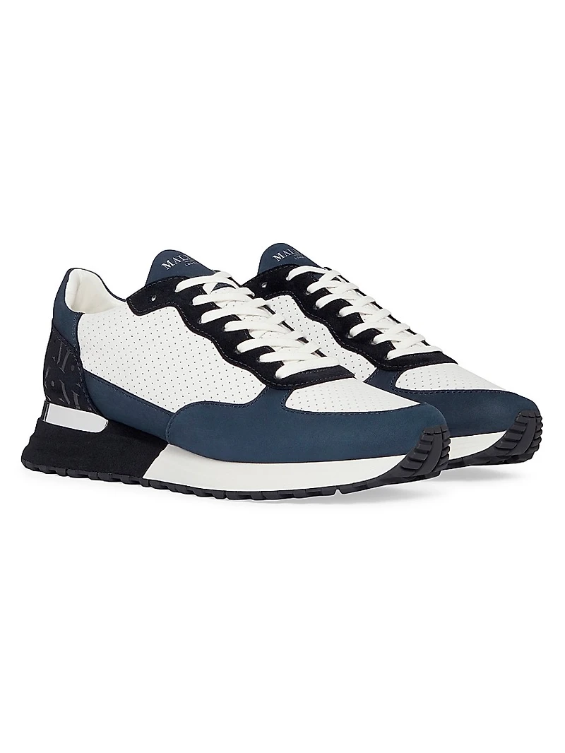 Popham Perforated Leather Sneakers