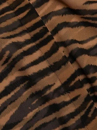 Valzer Tiger-Printed Silk Long-Sleeve Shirt
