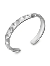 Pyramid Cuff Bracelet Sterling Silver, 9.3MM