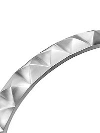 Pyramid Cuff Bracelet Sterling Silver, 9.3MM