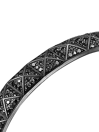 Pyramid Cuff Bracelet Black Titanium