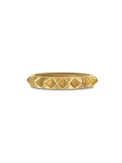 Pyramid Band Ring 18K Yellow Gold