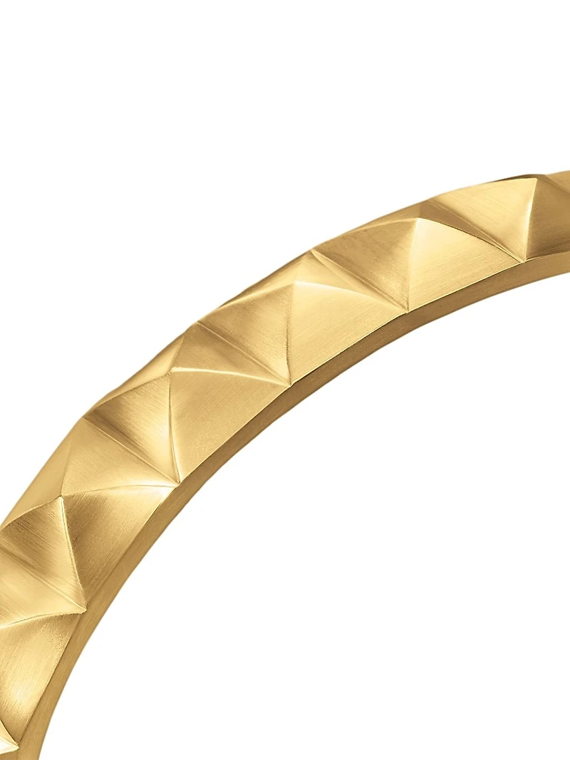 Pyramid Cuff Bracelet 18K Yellow Gold, 9.3MM