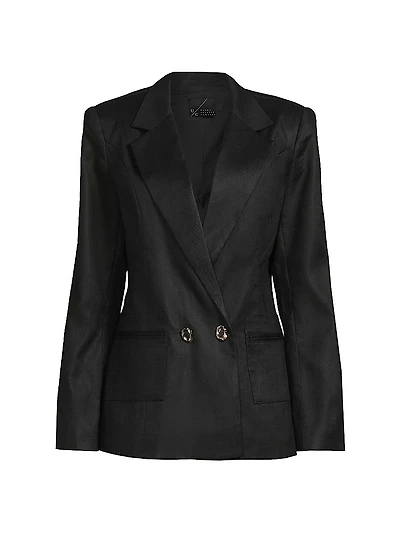 Boxy Satin Blazer