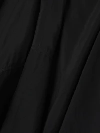 Poet Cotton-Silk Mock-Neck Blouse