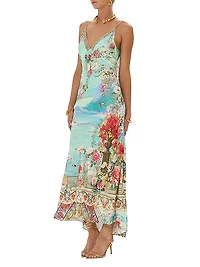 Floral Silk Maxi Slipdress