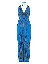 Archival Gathered Jersey Dress