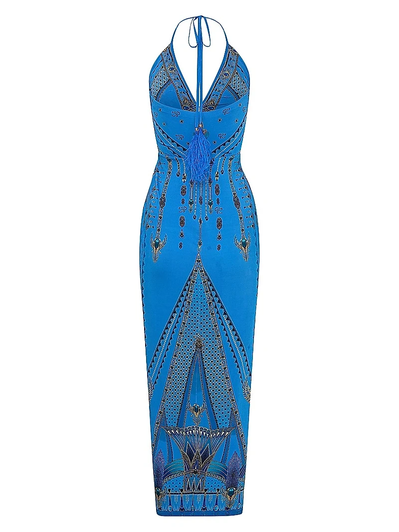 Archival Gathered Jersey Dress