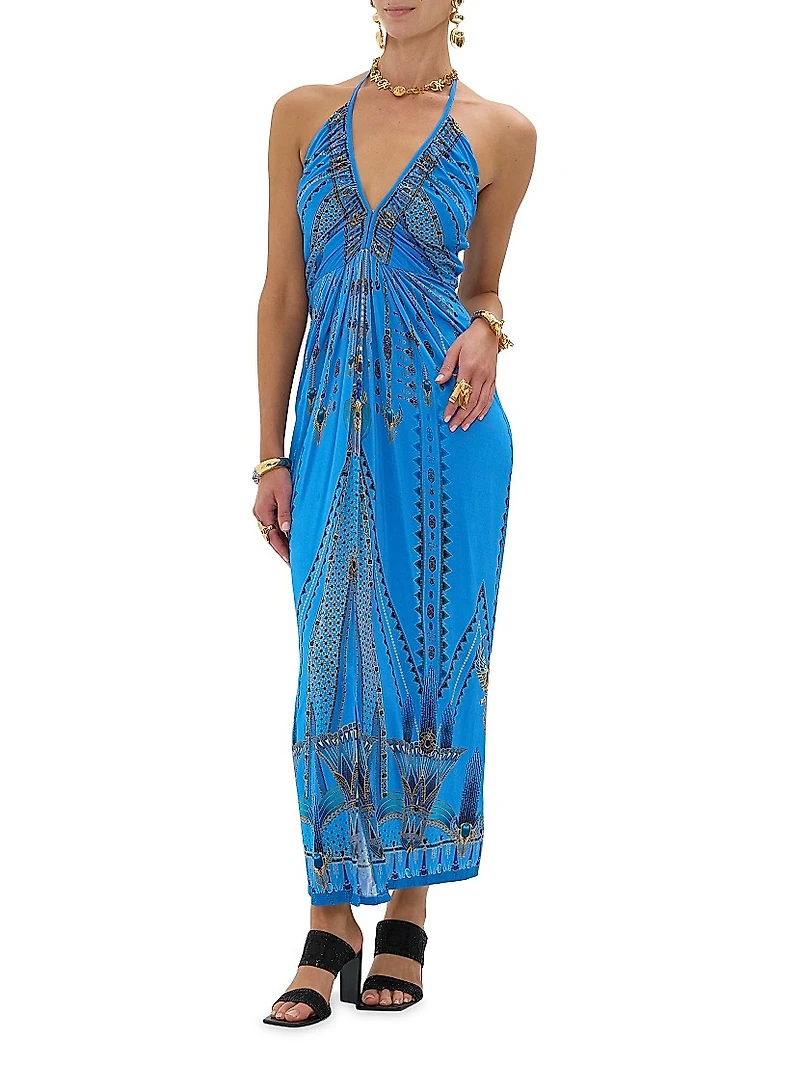 Archival Gathered Jersey Dress