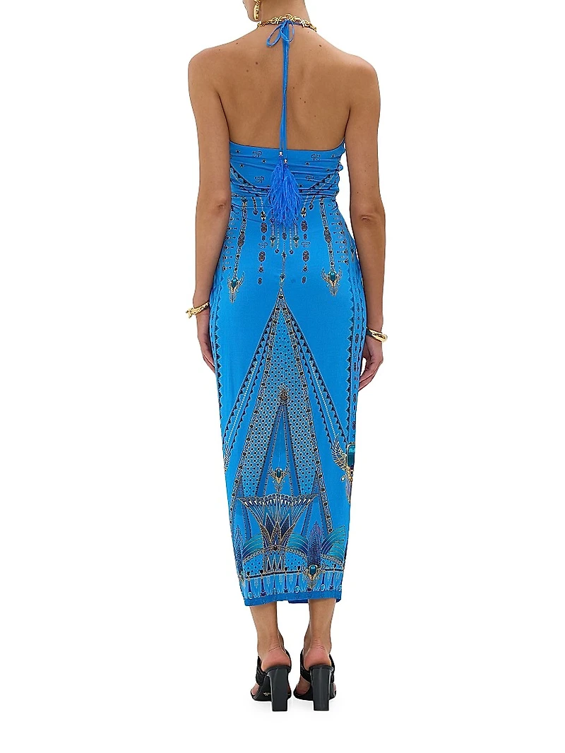 Archival Gathered Jersey Dress