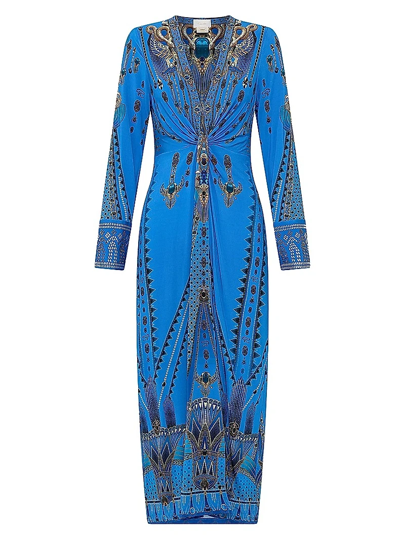 Archival Jersey Twist-Front Dress