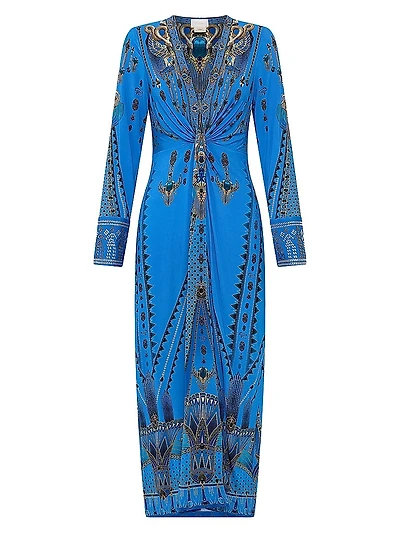 Archival Jersey Twist-Front Dress