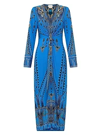 Archival Jersey Twist-Front Dress