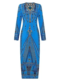 Archival Jersey Twist-Front Dress