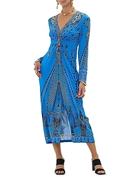Archival Jersey Twist-Front Dress
