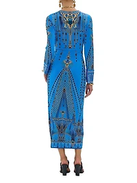 Archival Jersey Twist-Front Dress