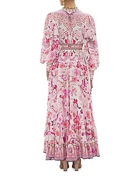 Floral Linen Maxi Dress