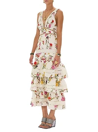 Ruffled Tiered Hem Dress