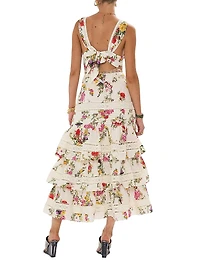 Ruffled Tiered Hem Dress