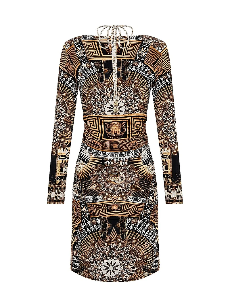 Temples Jersey Halter Minidress