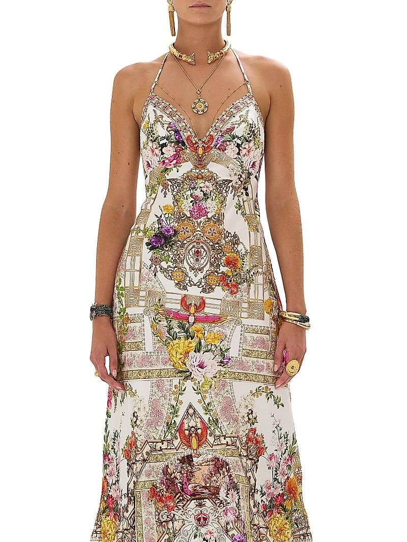 Egyptian Chain & Silk Slipdress