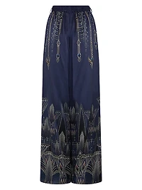 Egypt Silk Wide-Leg Pants