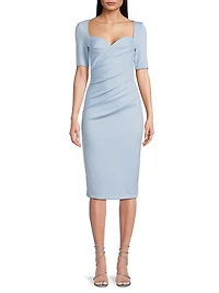 Amandalee Draped Cocktail Dress