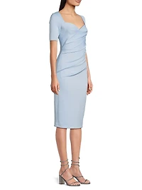 Amandalee Draped Cocktail Dress