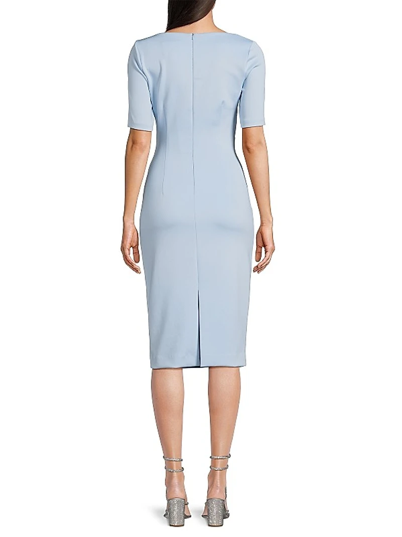 Amandalee Draped Cocktail Dress