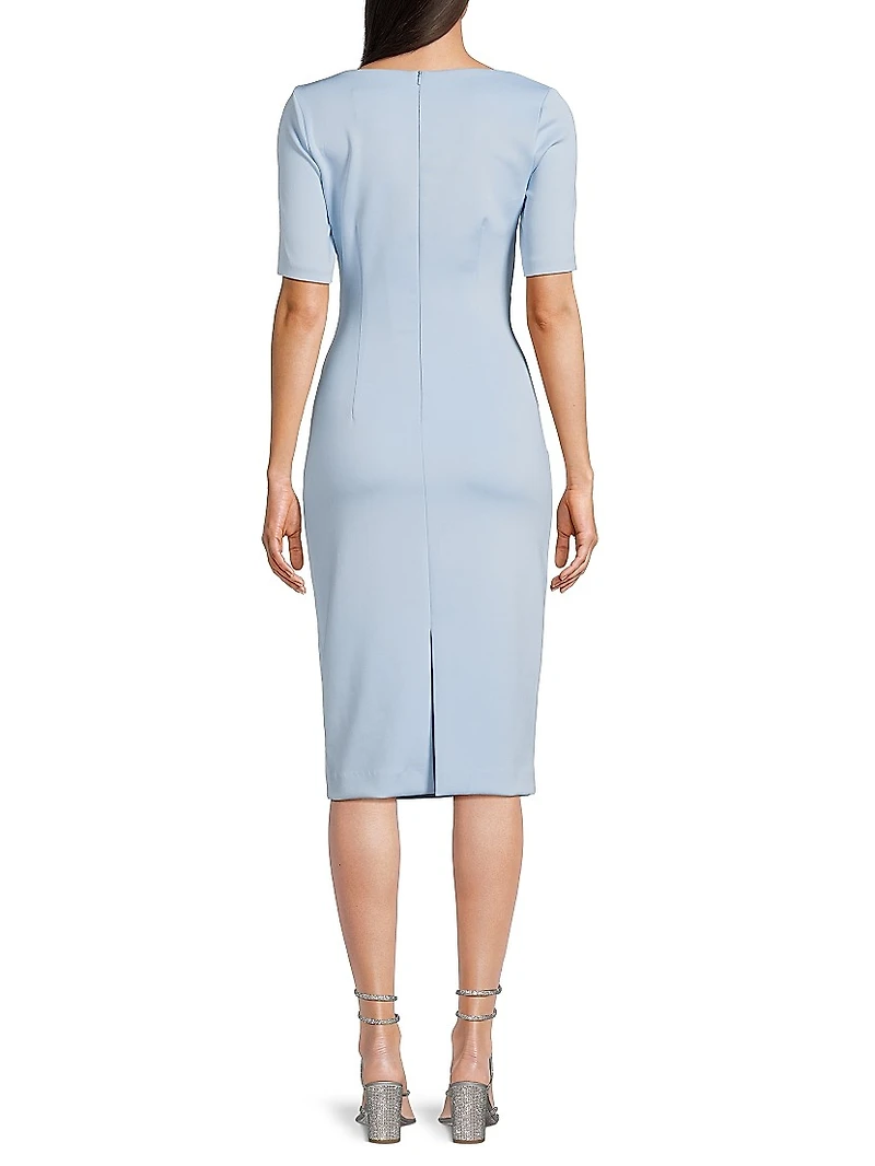 Amandalee Draped Cocktail Dress