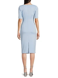 Amandalee Draped Cocktail Dress