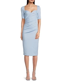 Amandalee Draped Cocktail Dress