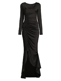 Atlanta Ruched Jersey Maxi Dress