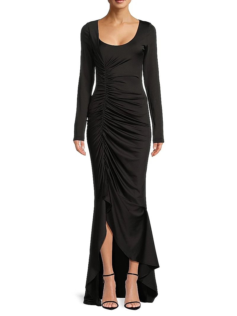 Atlanta Ruched Jersey Maxi Dress