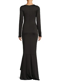 Atlanta Ruched Jersey Maxi Dress