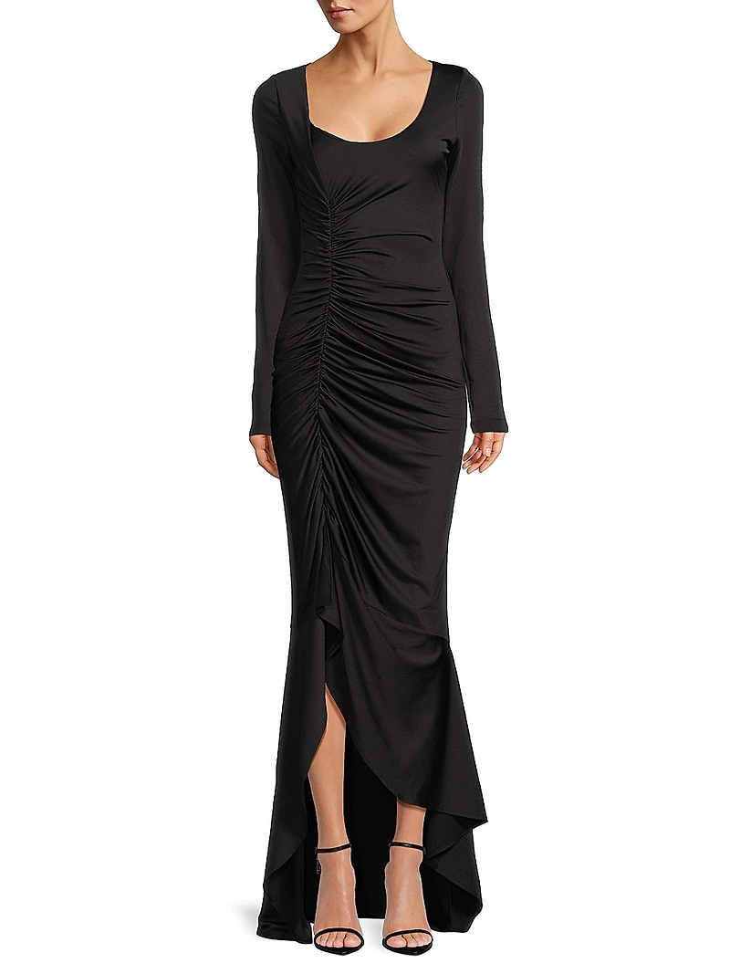 Atlanta Ruched Jersey Maxi Dress