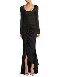 Atlanta Ruched Jersey Maxi Dress