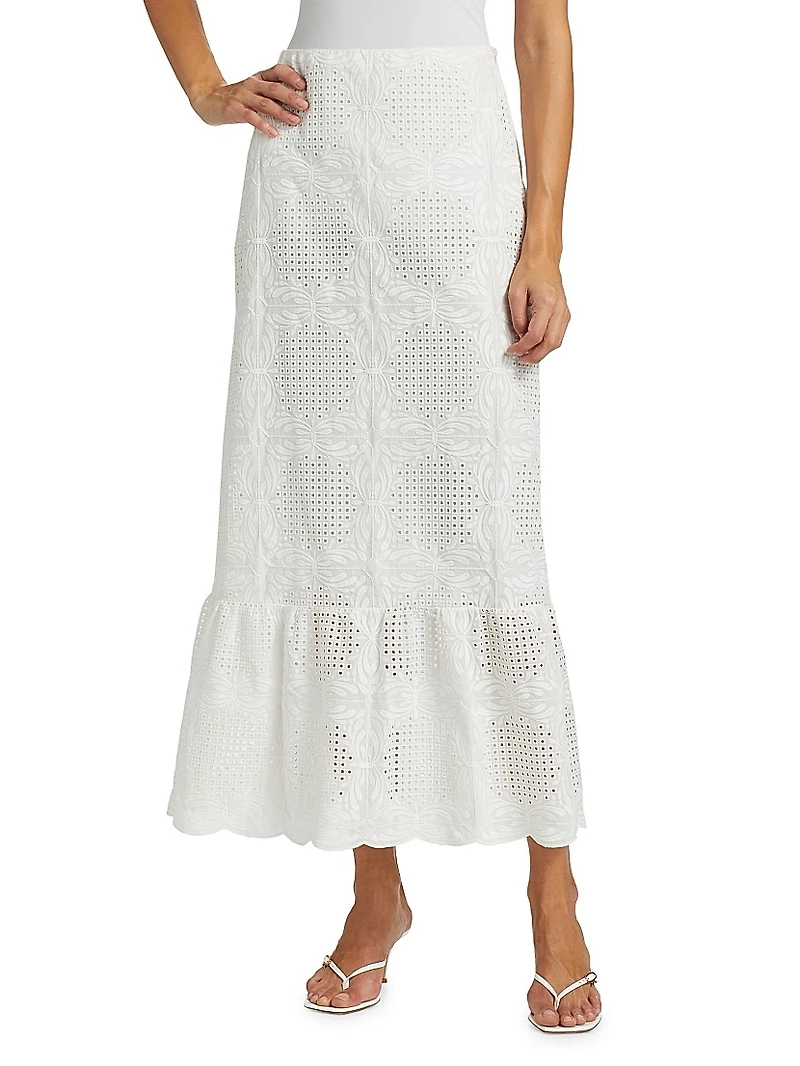 Voile Ankle-Length Skirt